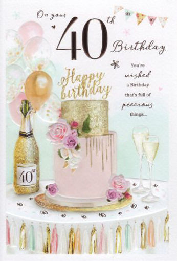 Picture of 40TH BIRTHDAY CARD